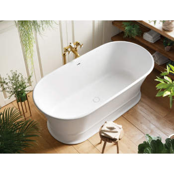 MTI S421-WH-GL Monviso Freestanding Soaker | QualityBath.com