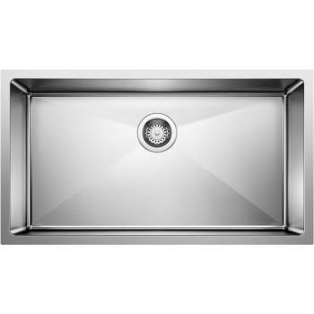 QUATRUS R15 Undermount Stainless Steel 32 in Single Bowl Kitchen Sink QUATRUS R15 Undermount Stainless Steel 32 in Single Bowl Kitchen Sink