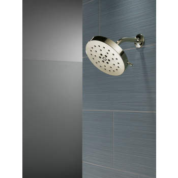 Delta 52488-BL Matte Black Universal Showering Components H2Okinetic 4-Setting Shower Head with UltraSoak