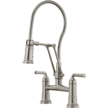 Brizo 62174LF-GL Rook Bridge Faucet With Finished Hose 