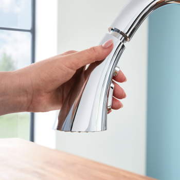 Grohe 32298 Zedra Triple Spray Pull Down Kitchen Faucet ...