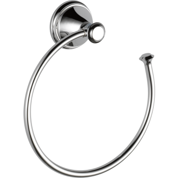 緒締め玉　菊水　提げもの　金属　黒　R1646 Delta 79746 Cassidy Towel Ring | QualityBath.com