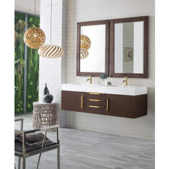 James Martin 389-V59D Mercer Island 59 Bathroom Vanity With Radiant Gold  Hardware