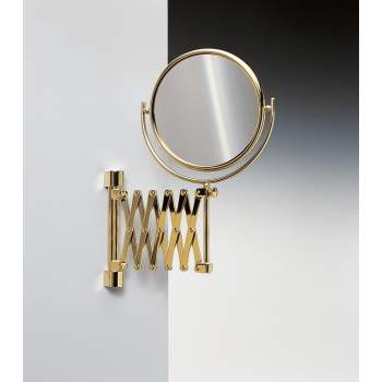 Magnifying mirror gold on sale