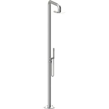 Rubinet 9HSH2 Essentials Pressure Balance Outdoor Shower With Hand Held ...