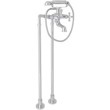 Rohl ACKIT7383NX Arcana Exposed Floor Mount Tub Filler With ...