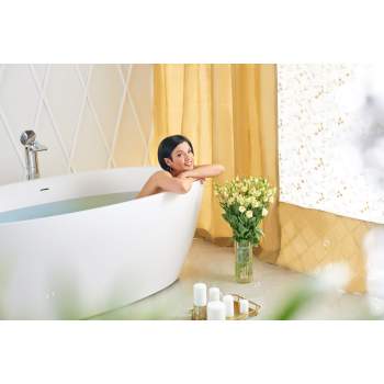 Aquatica SensMini-Free-Wht Sensuality Mini F-Wht Freestanding Solid Surface  Bathtub