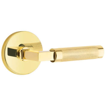 Emtek C5109US4.LSUS7.KNMW Select Knurled Lever Handle With L