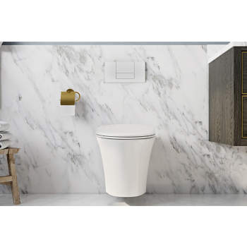 Icera C-6620.01 Muse Wall Hung Toilet | QualityBath.com