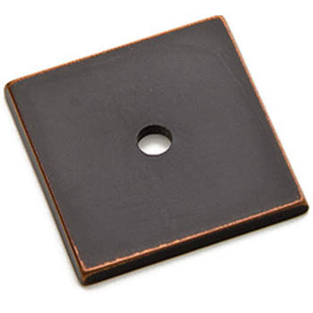 Emtek 86434US14 Art Deco Square Back Plate For Knob | QualityBath.com