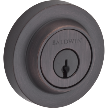 Baldwin Hardware SC.CRD.112 Contemporary Round Reserve Single Cylinder  Deadbolt | QualityBath.com