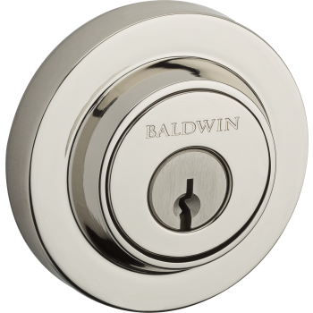 Baldwin Hardware SC.CRD.112 Contemporary Round Reserve Single Cylinder  Deadbolt | QualityBath.com