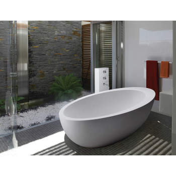 MTI AST217-WH-MT Cascara Freestanding Air Tub | QualityBath.com