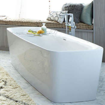 Freestanding soaking tub top
