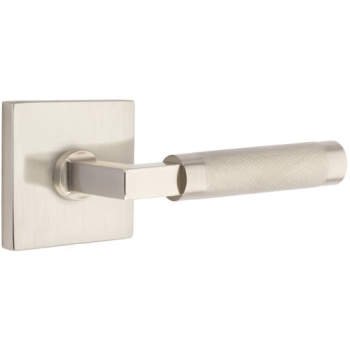 Transitional Heritage Sectional Entry set with L-Square Knurled Lever, EM4716LSKN