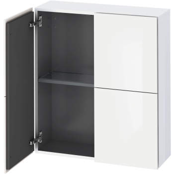Duravit L cube LC116708585 Semi Tall Cabinet White High Gloss