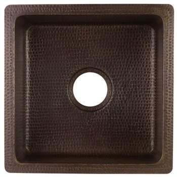 All-in-One Dual Mount Copper 16 in. Rectangular Bar/Prep Sink with Faucet and Garbage Disposal Drain in ORB