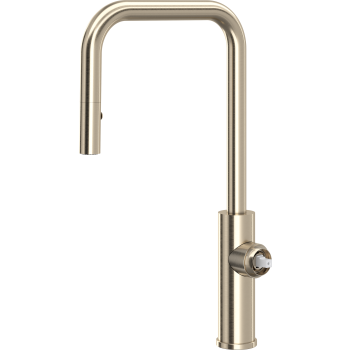 Eclissi Pull Down Kitchen Faucet With U-Spout | QualityBath.com