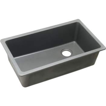 えるくん Elkay Quartz Classic 33 x 18.7 x 9.5 Single Undermount Sink