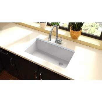 えるくん Elkay Quartz Luxe 33 x 18.4 x 9.4 Single Undermount Sink