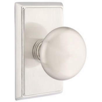 Emtek 8121P Providence Knob With Rectangular Rosette | QualityBath.com