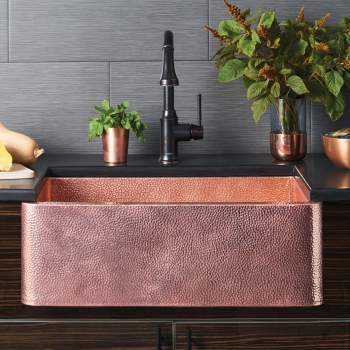 Cocina 30, 30-Inch Copper Kitchen Sink