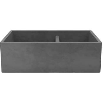 Native Trails NSKD3321-S Farmhouse Double Bowl Kitchen Sink Slate