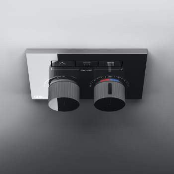 Gessi 63006-031 Compact Thermostatic Mixer For Three Functions  