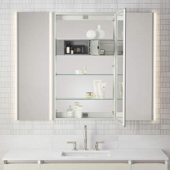 4 Tier Large Bathroom Medicine Cabinet With Mirror