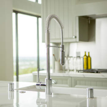 Rohl LS64L Pirellone Side Lever Pro Pulldown Kitchen Faucet ...