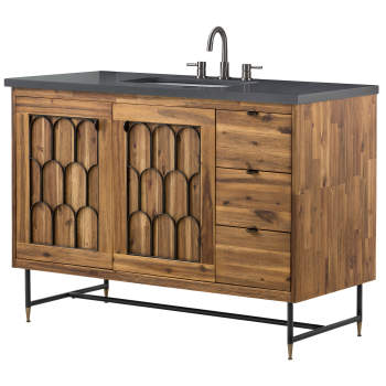 Mariscal 48 in. W x 21 in. D Bathroom Vanity Cabinet Only in Rustic Wood