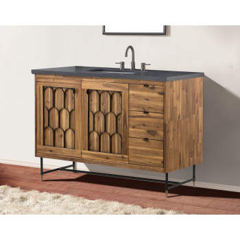 Mariscal 48 in. W x 21 in. D Bathroom Vanity Cabinet Only in Rustic Wood