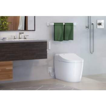 Toto Ms922cumfg 01 Elongated Toilet With Integrated Washlet G450 Qualitybath Com