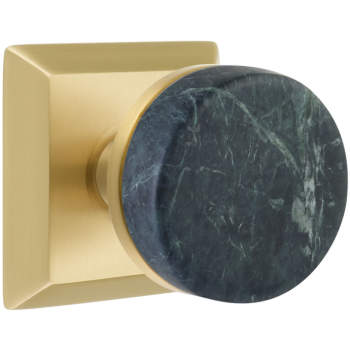 Emtek 8131CCMRKGN Select Green Marble Knob With Conical Stem