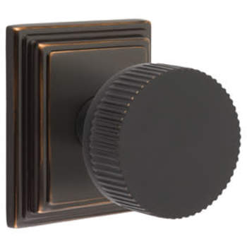 Emtek 8261US7.CCUS3NL.SKKUS3NL Select Straight Knurled Knob