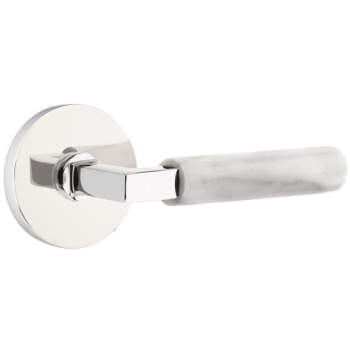 Select L-Square Faceted Key In Lever with Disk Rosette