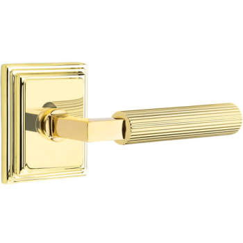 Emtek 8161SK Select Straight Knurled Lever Handle With L
