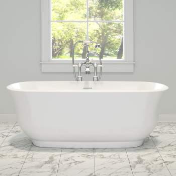 Perlato PTXSNA6732-GW Sona Soaker Tub | QualityBath.com