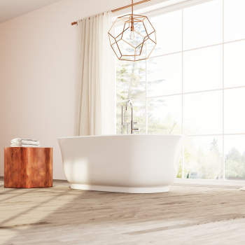 Perlato PTXSNA6732-GW Sona Soaker Tub | QualityBath.com
