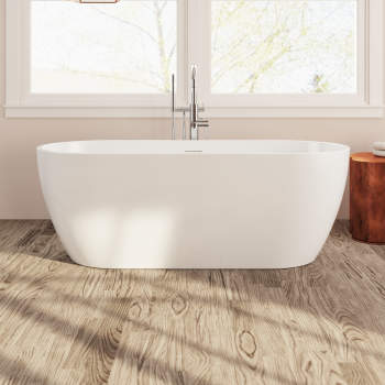 Perlato PTXVNZ6730-GW Venezia Soaker Tub | QualityBath.com