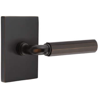 Emtek Select R Bar Faceted Lever Wilshire Rosette Concealed Fastener