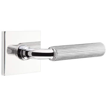 Emtek 5110RSK Select Straight Knurled Lever Handle With R-Bar And