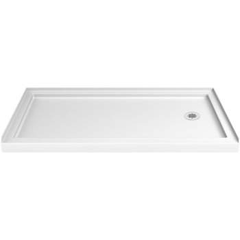 DreamLine Slimline 32 x 32 Single Threshold Shower Base and QWALL-5 Shower Backwall Kit