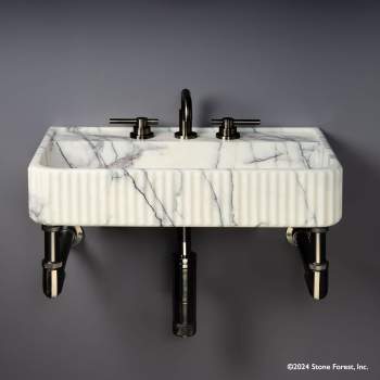 Stone Forest TD-THN52-FLT Elemental Fluted Lumbre Sink Stone Forest TD-THN52-FLT Elemental Fluted Lumbre Sink