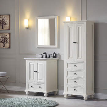 68'' Tall Linen Cabinet  Contemporary Tall Bathroom Storage