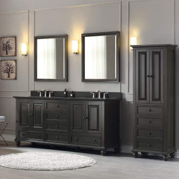 Thompson 60 in. W x 21 in. D x 34 in. H Vanity Cabinet in French White Thompson 60 in. W x 21 in. D x 34 in. H Vanity Cabinet in French White