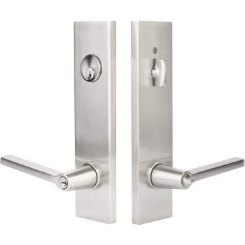 Emtek 5312HLO Helios Lever With Modern Rectangular Two Point