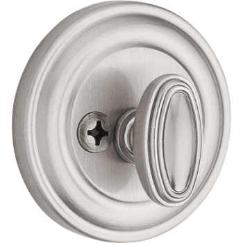 Weiser Single-Cylinder Round Deadbolt Door Lock, Nickel
