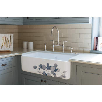Rohl U.4719L-STN-2 Perrin & Rowe Georgian Era Bridge Faucet With