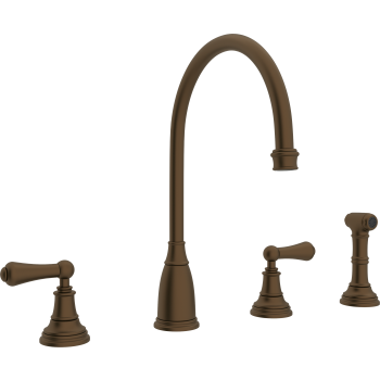 Rohl U.4735X, U.4736L Perrin & Rowe Georgian Era 4-Hole C-Spout